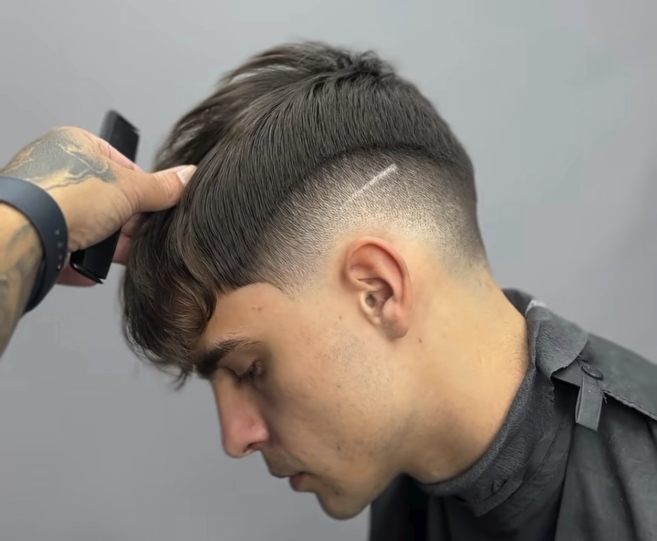 Corte con textura y degradado realizado en Ruggiero Hair